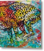 Cheeta Run Metal Print