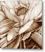 Chelsea's Bouquet 2 - Neutral Metal Print