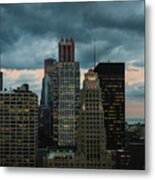 Chicago Evening Storm - Color Metal Print