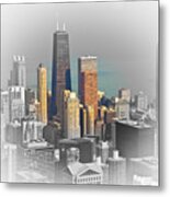 Chicago From Above Metal Print