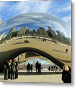 Chicago Reflected Metal Print