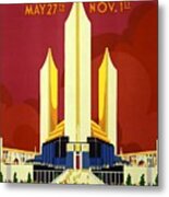 Chicago Worlds Fair 1933 Poster Metal Print