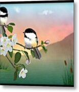 Chickadee Lake Metal Print