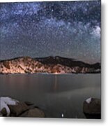 Chilly Lake Under The Stars Metal Print