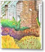 Chimney With A Dove In Venice Beach - California Metal Print