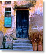 Chinese Facade Of Hoi An In Vietnam Metal Print