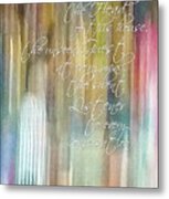 Christ Is The Head Of This House Abstract Metal Print