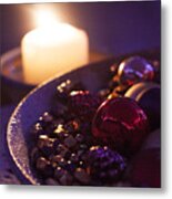 Christmas Candlelight Metal Print