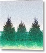 Christmas Greeting Metal Print