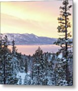 Christmas Sunset At Tahoe - Lake Tahoe - Nevada Metal Print