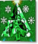 Christmas Tree Magic Xi Metal Print