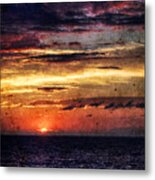 Cinque Terre - Sunset From Manarola - Vertical - Vintage Version Metal Print