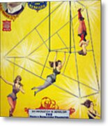 Circus, Aerialists, C1898. Metal Print