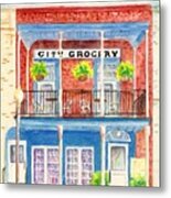 City Grocery Oxford Mississippi Metal Print