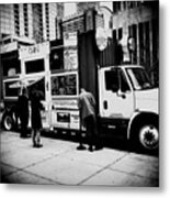 City Of Chicago Pizza Truck Metal Print