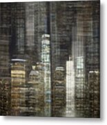 City Tetris Metal Print