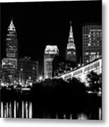 Cleveland Skyline Metal Print