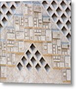 Closeup Of Federal Courthouse Roswell Metal Print