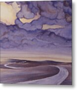 Cloud Break On The Northern Plains I Metal Print