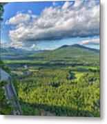 Clouds Over The Mountains Metal Print