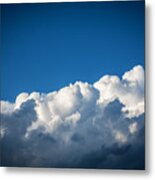 Clouds Stratocumulus Blue Sky Painted Bw 2 Metal Print