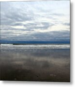 Cloudy Reflections Metal Print