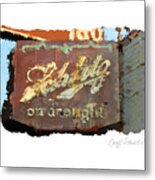 Club Tap Sign Metal Print