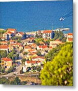 Coastal Village On Island Of Pasman Metal Print