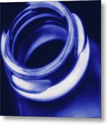 Cobalt Bottle Metal Print