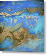 Cobalt Sea Metal Print