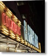 Cocktails Sign Las Vegas Metal Print