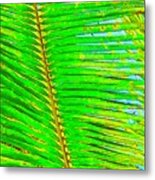 Coconut Palm Leaf Aloha Metal Print