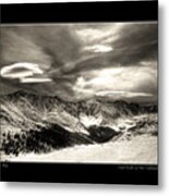 Cold Front Over The Continental Divide Poster Metal Print