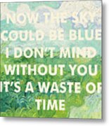 Coldplay Lyrics Art Print Metal Print