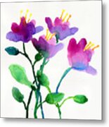 Color Flowers Metal Print