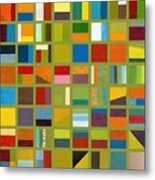 Color Study Collage 64 Metal Print