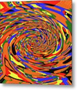 Color Twist Abstract Metal Print