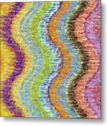 Color Wave Study Number One Metal Print
