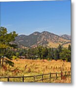 Colorado Mountains From Chautauqua Park Metal Print