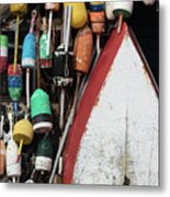 Colorful Buoys At Cape Porpoise Metal Print