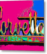 Colorful Corvette Sting Ray Metal Print