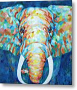Colorful Elephant Metal Print