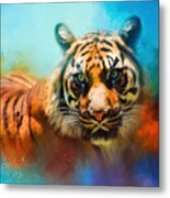 Colorful Expressions Tiger 2 Metal Print