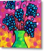 Colorful Flower Bouquet By Sharon Cummings Metal Print