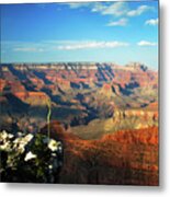 Colors And Depth Of Grand Canyon - Square Format Metal Print