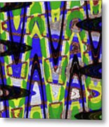 Colors Waves Janca Abstract Metal Print