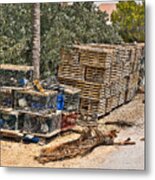 Conch Key Lobster Traps 1 Metal Print