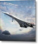 Concorde Portrait Metal Print