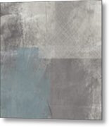 Concrete 3- Contemporary Abstract Art By Linda Woods Metal Print