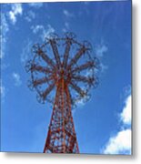 Coney Island Parachute Jump No. 1-1 Metal Print